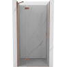 Mexen Mist-H ușă de duș pivotantă stânga 85 cm, transparent, cupru periat - 8A5-085-000-65-00-L