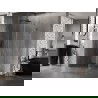 Mexen Lunar-B cabină de duș rabatabilă stânga 70 x 70 cm, transparentă, metal gri - 832-070-070-95-00-L