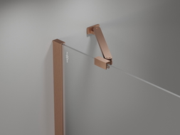 Mexen Mist-H uși de duș pivotante stânga 115 cm, transparent, cupru periat - 8A5-115-000-65-00-L