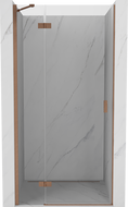 Mexen Mist-H uși de duș pivotante stânga 115 cm, transparent, cupru periat - 8A5-115-000-65-00-L