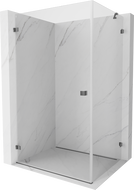 Mexen Lunar-B cabină de duș cu ușă batantă stânga 75 x 70 cm, transparent, gun metal - 832-075-070-95-00-L