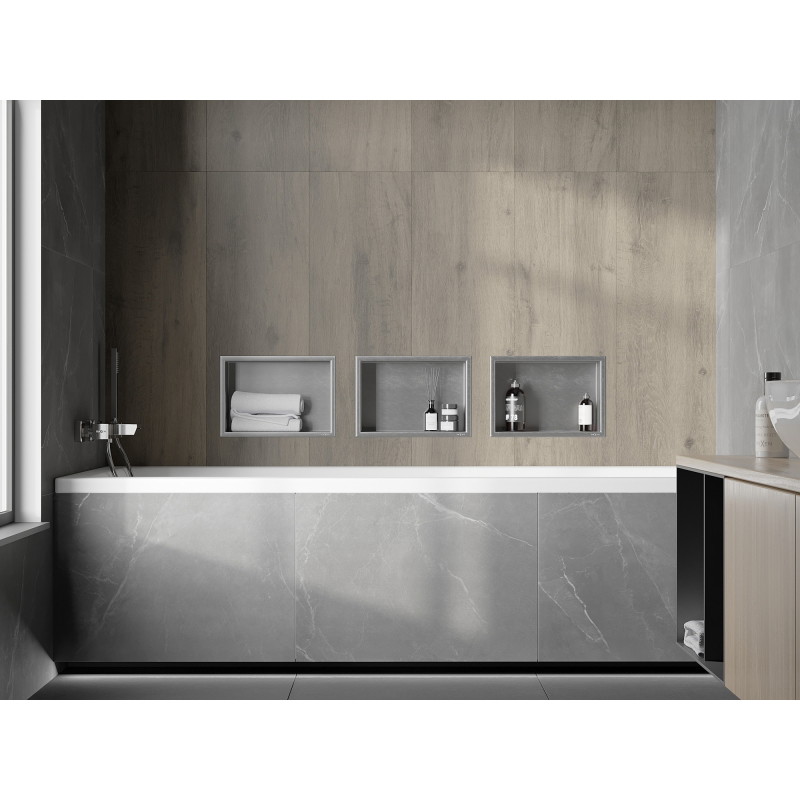 Mexen X-Wall-NR falcos polc perem nélkül 30 x 20 cm, inox - 1911302010