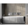 Mexen X-Wall-NR raft încastrat fără guler de mascare 30 x 20 cm, inox - 1911302010
