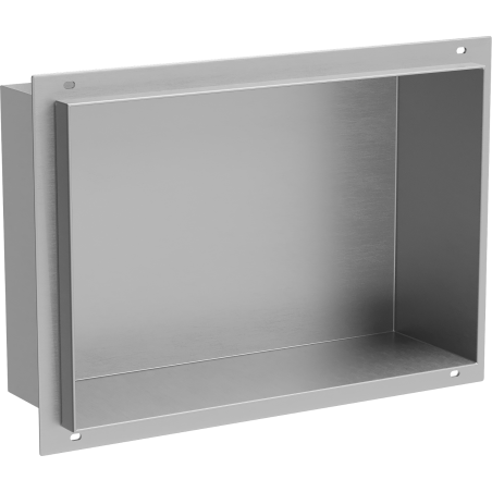 Mexen X-Wall-NR perem nélküli falba süllyesztett polc 30 x 20 cm, inox - 1911302010