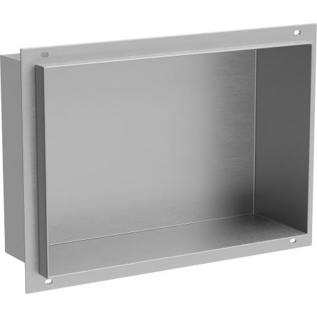 Mexen X-Wall-NR süllyesztett polc perem nélkül 30 x 20 cm, inox - 1911302010