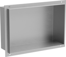 Mexen X-Wall-NR perem nélküli falba süllyesztett polc 30 x 20 cm, inox - 1911302010
