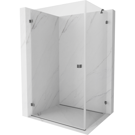 Mexen Lunar-B cabină de duș pivotantă stânga 95 x 80 cm, transparent, metal armat - 832-095-080-95-00-L