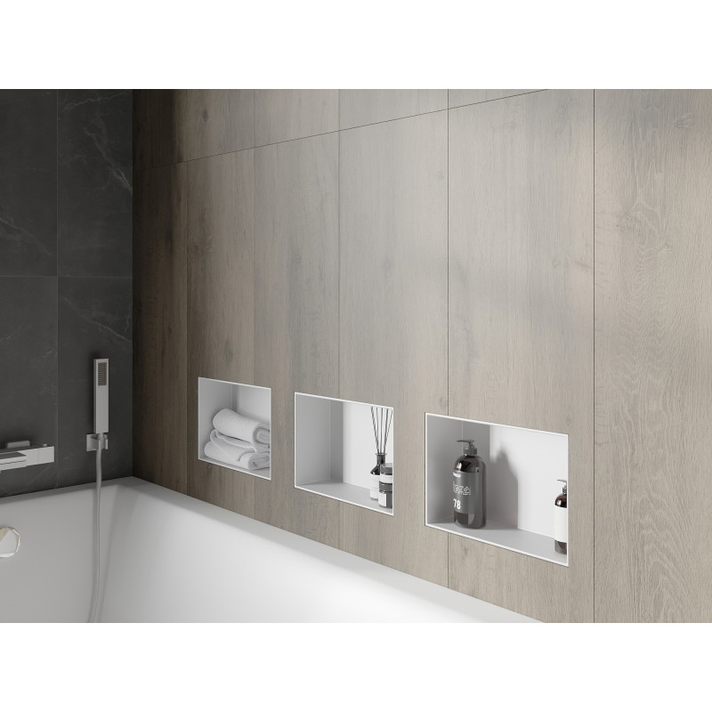 Mexen X-Wall-NR raft de nișă bex fără flanșă 30 x 20 cm, alb - 1921302010