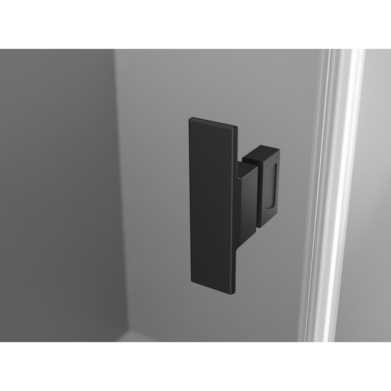 Mexen Mist-H L Duo cabină de duș cu uși batante 120 x 120 cm, transparent, negru - 8A5L-120L-120P-70-00