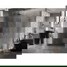 Mexen Lunar-B cabină de duș, cu deschidere pe stânga, 100 x 80 cm, transparentă, gun metal - 832-100-080-95-00-L