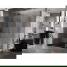 Mexen Lunar-B cabină de duș, cu deschidere pe stânga, 100 x 80 cm, transparentă, gun metal - 832-100-080-95-00-L