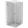 Cabină de duș Mexen Lunar-B rabatabilă stânga 90 x 90 cm, transparentă, gun metal - 832-090-090-95-00-L