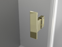 Mexen Mist-H L Duo cabină de duș cu deschidere 85 x 85 cm, transparent, aurie - 8A5L-085L-085P-50-00