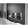 Mexen X-Wall-NR fali fali párkány perem nélkül 30 x 30 cm, inox - 1911303010