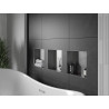 Mexen X-Wall-NR perem nélküli fülkepolc 30 x 30 cm, inox - 1911303010