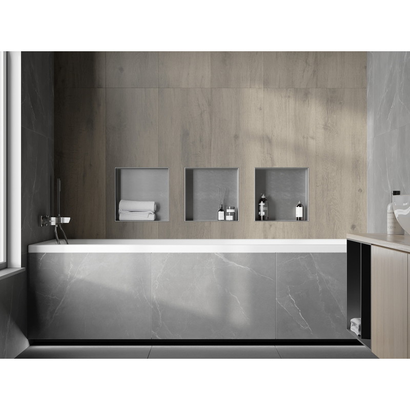 Mexen X-Wall-NR fülke nélküli polc 30 x 30 cm, inox - 1911303010