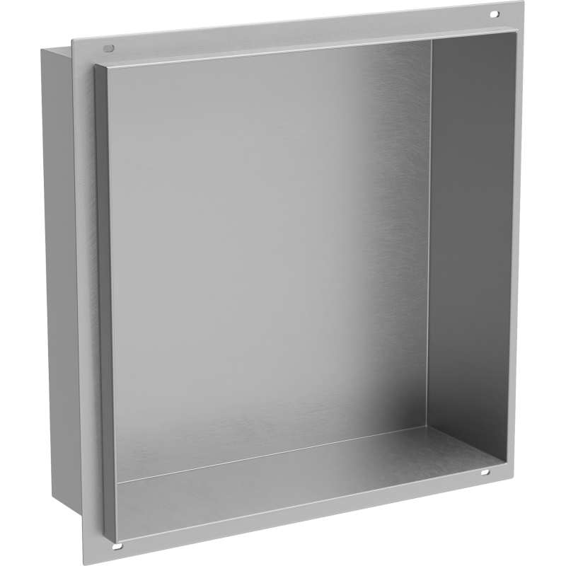 Mexen X-Wall-NR fali fali párkány perem nélkül 30 x 30 cm, inox - 1911303010