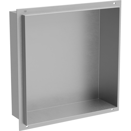Mexen X-Wall-NR fali fali párkány perem nélkül 30 x 30 cm, inox - 1911303010