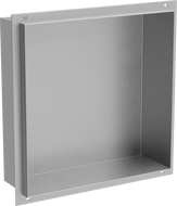 Mexen X-Wall-NR perem nélküli falba süllyesztett polc 30 x 30 cm, inox - 1911303010