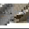Mexen X-Wall-NR perem nélküli falba süllyesztett polc 30 x 30 cm, inox - 1911303010