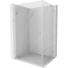 Mexen Lunar-B cabină de duș batantă stângă 95 x 90 cm, transparent, nichel periat - 832-095-090-97-00-L