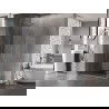Mexen Lunar-B cabină de duș batantă stângă 95 x 90 cm, transparent, nichel periat - 832-095-090-97-00-L
