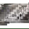 Mexen Lunar-B cabină de duș batantă stângă 95 x 90 cm, transparent, nichel periat - 832-095-090-97-00-L