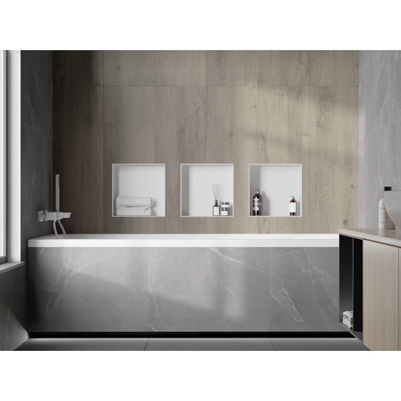 Mexen X-Wall-NR raft nișă fără flanșă 30 x 30 cm, alb - 1921303010