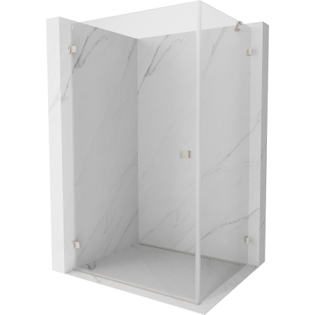 Mexen Lunar-B cabină de duș cu deschidere stânga 100 x 90 cm, transparent, nichel periat - 832-100-090-97-00-L