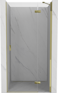 Mexen Mist-H ușile de duș batante dreapta 70 cm, transparent, aurii - 8A5-070-000-50-00-P