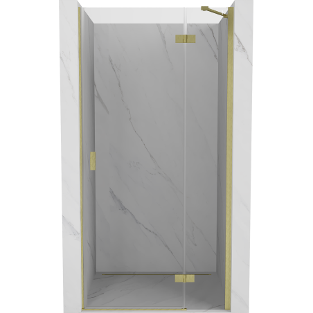 Mexen Mist-H ușă de duș batantă dreapta 80 cm, transparentă, auriu periat - 8A5-080-000-55-00-P