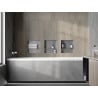 Mexen X-Wall-NR falc nélküli süllyesztett polc 30 x 30 cm, inox - 1911303010S
