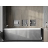 Mexen X-Wall-NR fülke nélküli polc perem nélkül 30 x 30 cm, inox - 1911303010S