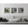 Mexen X-Wall-NR raft încastrat fără flanșă cu raft 30 x 30 cm, inox - 1911303010S