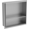 Mexen X-Wall-NR falc nélküli süllyesztett polc 30 x 30 cm, inox - 1911303010S