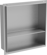 Mexen X-Wall-NR fülke nélküli polc perem nélkül 30 x 30 cm, inox - 1911303010S
