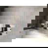Mexen X-Wall-NR perem nélküli, polcos, falba süllyesztett polc 30 x 30 cm, inox - 1911303010S