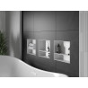 Mexen X-Wall-NR etajeră încastrată fără coloană cu etajeră 30 x 30 cm, albă - 1921303010S