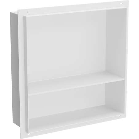 Mexen X-Wall-NR etajeră încastrată fără coloană cu etajeră 30 x 30 cm, albă - 1921303010S