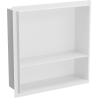 Mexen X-Wall-NR raft încastrat fără guler de mascare prevăzut cu un raft 30 x 30 cm, Albă - 1921303010S