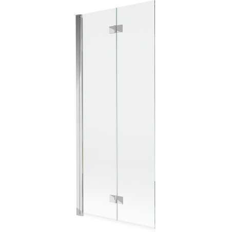 Mexen Mist 2-szárnyú bal oldali fürdőkád paraván 80 x 150 cm, átlátszó, króm - 8A9-080-002-01-00-L