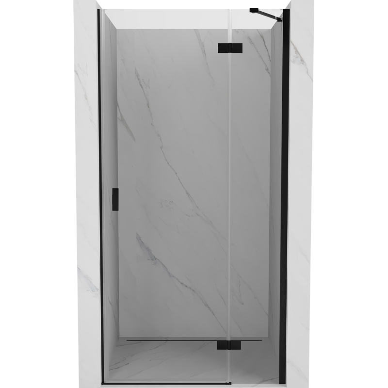 Mexen Mist-H uși de duș batante dreapta 80 cm, transparent, negru - 8A5-080-000-70-00-P