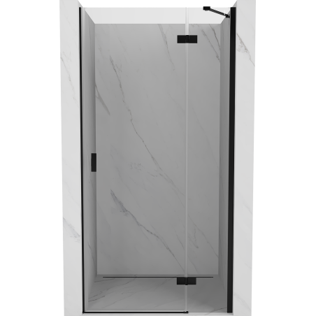 Mexen Mist-H uși de duș batante dreapta 80 cm, transparent, negru - 8A5-080-000-70-00-P