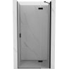 Mexen Mist-H uși de duș batante dreapta 85 cm, transparent, negru - 8A5-085-000-70-00-P