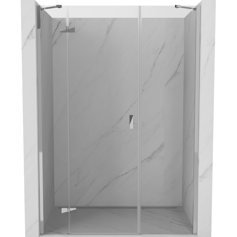 Mexen Mist-H uși de duș batante stânga 120 cm, transparent, crom - 8A5-120-001-01-00-L