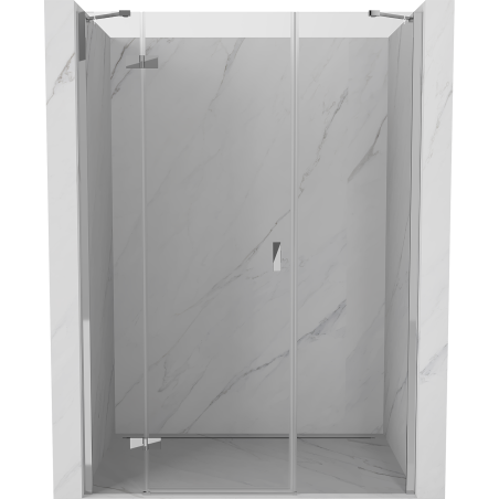 Mexen Mist-H uși de duș batante stânga 120 cm, transparent, crom - 8A5-120-001-01-00-L