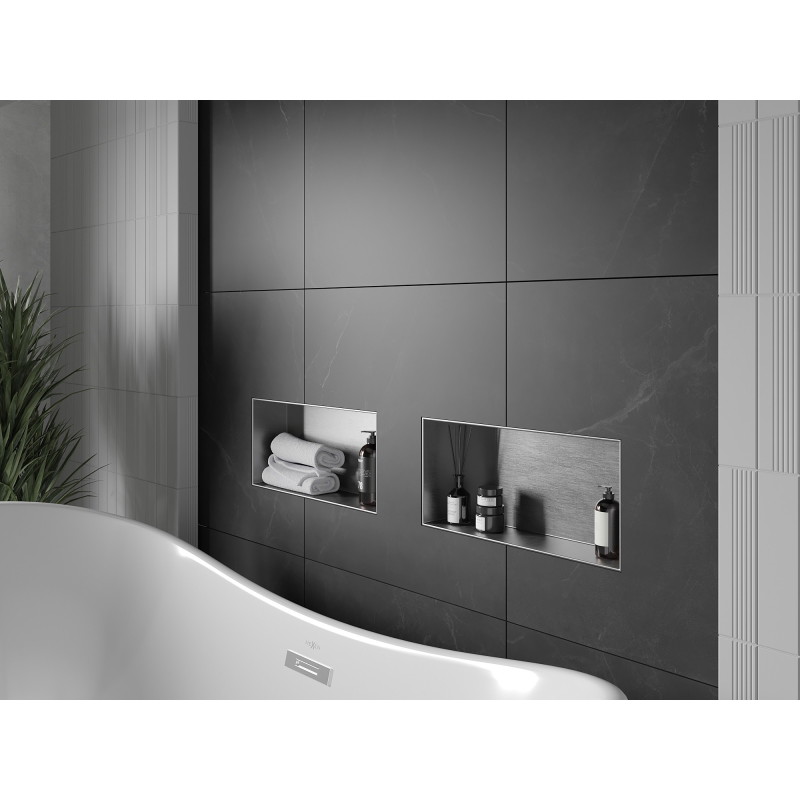 Mexen X-Wall-NR fülke nélküli polc 45 x 20 cm, inox - 1911452010