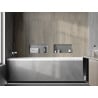 Mexen X-Wall-NR perem nélküli falba süllyesztett polc 45 x 20 cm, inox - 1911452010