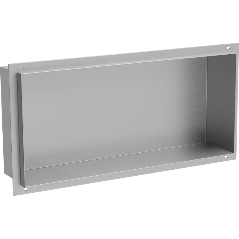 Mexen X-Wall-NR bemélyített polc perem nélkül, 45 x 20 cm, inox - 1911452010