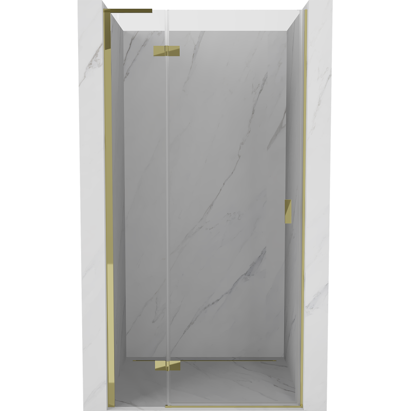 Mexen Mist-H L uși de duș cu deschidere stânga 120 cm, transparent, aurii - 8A5L-120-000-50-00-L